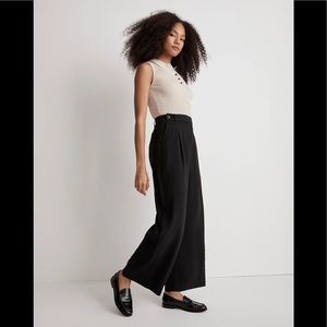 NWT Madewell The Tall Harlow Wide Leg Ankle Pant in Softdrape